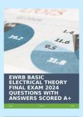 EWRB BASIC ELECTRICAL THEORY FINAL EXAM 2024 QUESTIONS WITH ANSWERS SCORED A+