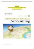 Test Bank for Corporate Financial Accounting, 16th Edition by Carl S. Warren, Jeff Jones