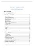 Samenvatting Sociale Cognitie en Groepsprocessen