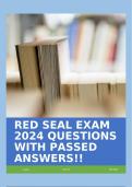 RED SEAL EXAM 2024 QUESTIONS WITH PASSED ANSWERS!!