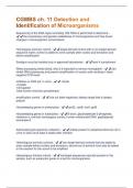 CGMBS ch. 11 Detection and Identification of Microorganisms Questions + Answers Graded A+