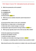 WGU C725 Information Security and Assurance STUDY BUNDLE PACK SOLUTION (Questions and Answers )(2022/2023) (Verified Answers)