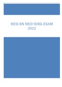 HESI RN MED SURG EXAM  2022