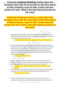 Following discharge teaching, a male client with duodenal ulcer tells the nurse that he will drink plenty of  dairy products, such as milk, to help coat and protect his ulcer. What is the best follow-up action by the nurse