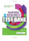 TEST BANK FOR NURSING RESEARCH METHODS AND CRITICAL APPRAISAL FOR EVIDENCE- BASED PRACTICE 9TH EDITION BY GERI LOBIONDO-WOOD, AND JUDITH HABER |Complete Guide A+|Instant Download.