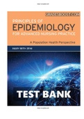 TEST BANK PRINCIPLES OF EPIDEMIOLOGY FOR ADVANCED NURSING PRACTICE 1ST ZENI |Complete Guide A+|Instant download.