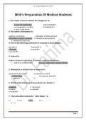 Multiple choices preparation of pharmacology for medical students