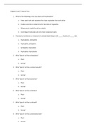 Chapters 6 and 7 Practice Test; A Tour of the Cell and Membrane Structure and Function