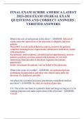 FINAL EXAM SCRIBE AMERICA LATEST 2023-2024 EXAM 150 REAL EXAM QUESTIONS AND CORRECT ANSWERS  VERIFIED ANSWERS