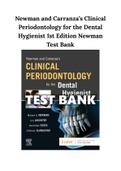 Newman and Carranza’s Clinical Periodontology for the Dental Hygienist 1st Edition Newman Test Bank