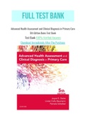 Advanced Health Assessment and Clinical Diagnosis in Primary Care 5th Edition Dains Test Bank