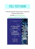 A Small Scale Approach to Organic Laboratory Techniques 4th Edition Pavia Solutions Manual