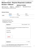 Exam (elaborations) PSYC 140 DEVELOPMENTAL PSYCHOLOGY Module 8 Exam – Portage Learning 1/2/22, 9:50 PM Module 8 Exam - Requires Respondus LockDown Browser + Webcam: Developmental (Lifespan) Psychology-2021-Bosch * Some questions not yet graded Module 8 Ex