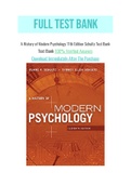 A History of Modern Psychology 11th Edition Schultz Test Bank