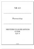 (Regis) NR 412 Pharmacology - Midterm Exam Readiness Guide 2024.