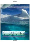 Chemistry for Today General Organic and Biochemistry 9th Edition Seager Test Bank