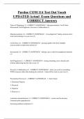 Purdue COM 114 Test Out Vocab UPDATED Actual Exam Questions and  CORRECT Answers