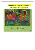 Test Bank For Child Development	{ 10th Edition }By Laura E. Berk | All Chapters Included | Newest Edition