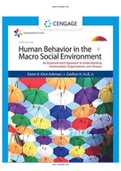 Empowerment Series Human Behavior in the Macro Social Environment 5th Edition Kirst Ashman Test Bank