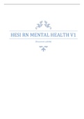 HESI RN MENTAL HEALTH V1