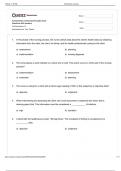 Fundamentals of Nursing Principles Exam  Questions with Answers