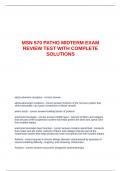 MSN 570 PATHO MIDTERM EXAM REVIEW TEST WITH COMPLETE SOLUTIONS.d