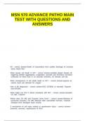 MSN 570 ADVANCE PATHO MAIN TEST WITH QUESTIONS AND ANSWERS