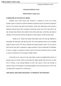 HSM 544 Week 2 Case Study Assignment: Solving the Medicare Crisis (graded) Introduction You are chief of staff to your brother-in-law, Representative Howard Hughes, who was recently elected to fill out a term in Congress. He has been asked to participate 