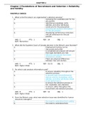 Exam (elaborations) Chapter 2 Foundations of Recruitment and Selection I Reliability and Validity 5e Test Bank Chapter 2 Foundations of Recruitment and Selection I: Reliability and Validity MULTIPLE CHOICE 1. What is the first step in an organization’s se