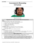 Case (solved) Assessment & Reasoning GI System Peggy Scott, 48 years old (latest complete solution) Assessment & Reasoning GI System Peggy Scott, 48 years old Suggested GI/GU Nursing Assessment Skills to Be Demonstrated: GI/GU: Inspection: skin (coloratio