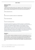 Exam (elaborations) NR511 / NR 511 Week 6 Quiz : Chamberlain College of Nursing NR 511 wk 6 quiz Question 1 1 / 1 pts A client with hyperthyroidism presents with a complaint of a “gritty” feeling in her eyes. Over the past week, her visual acuity has dimi