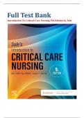 Introduction To Critical Care Nursing 9th Edition by Mary Lou