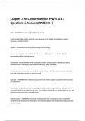 Chapter 3 NF Comprehension PNVN 1811 Questions & Answers(RATED A+)