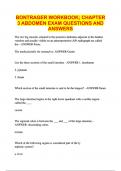 BONTRAGER WORKBOOK; CHAPTER 3 ABDOMEN EXAM QUESTIONS AND ANSWERS