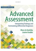 Advanced Assessment 4th Edition by Goolsby Test Bank