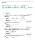 NURS 6512N Week 11 Final Exam LATEST 2022/2023 QTR (2020 RETAKE) HIGHLY GRADED