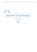 HESI RN CAT EXAM EXIT