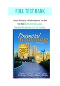 Financial Accounting 5th Edition Dyckman Test Bank