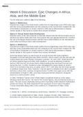 Other HIST-410N Week 6 Discussion: Epic Changes in Africa Asia and the Middle East (Option 1: Middle East) Instructions For the initial post, address one of the following: Option 1: Middle East Examine the origins of the Arab-Israeli conflict from its beg