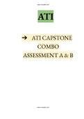 ATI CAPSTONE COMBO ASSESSMENT A & B |2022-2023 |Instant delivery.