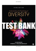 Understanding the Psychology of Diversity 3rd Edition Blaine Test Bank |Complete Guide A+|Instant Download.