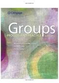 Groups Process and Practice 10th Edition Corey Test Bank