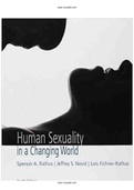 Human Sexuality in a Changing World 10th Edition Rathus Test Bank