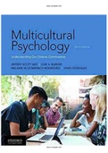 Multicultural Psychology 5th Edition Mio Test Bank