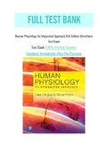 Human Physiology An Integrated Approach 8th Edition Silverthorn Test Bank