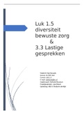 Lastige gesprekken en diversiteit on de zorg