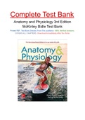 Anatomy and Physiology 3rd Edition McKinley Bidle Test Bank