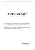 Toets getallen en bewerkingen