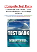 Chemistry for Today General Organic and Biochemistry 9th Edition Seager Test Bank