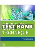 Berry & Kohn’s Operating Room Technique 14th Edition Phillips Test Bank